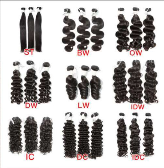 Virgin Hair bundles (white Band)