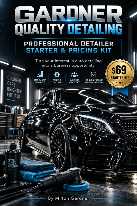 Gardner Quality Detailing-professional Detailer starter & pricing Kit
